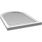 Ekena Millwork Round Top Surface Mount PVC Gable Vent w/ 2"W x 2"P Brickmould Sill Frame, 26"W x 38"H GVPRT26X3803SN - alternate 2